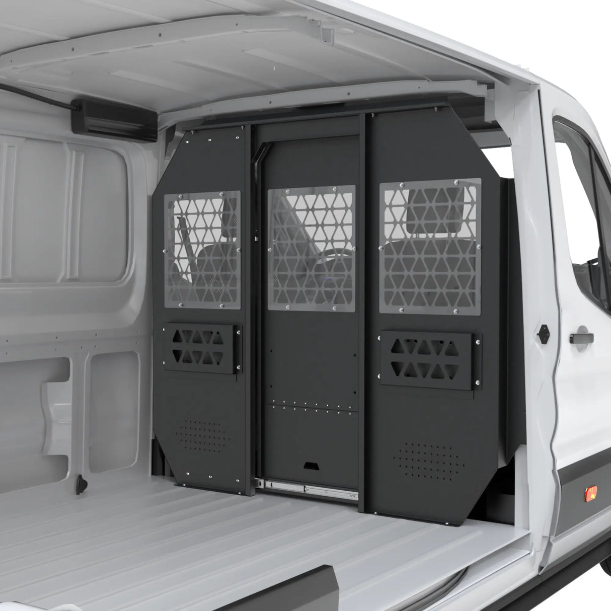 Melipron Van Bulkhead Partition for 2015-2024 Ford Transit Low Roof With Sliding Door