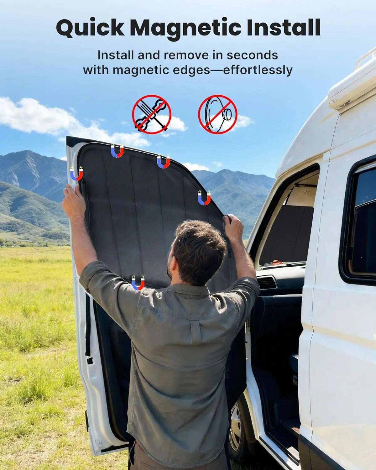Insulated Blackout Van Window Covers for Mercedes Benz Sprinter NCV3 2007-2018 - MELIPRON