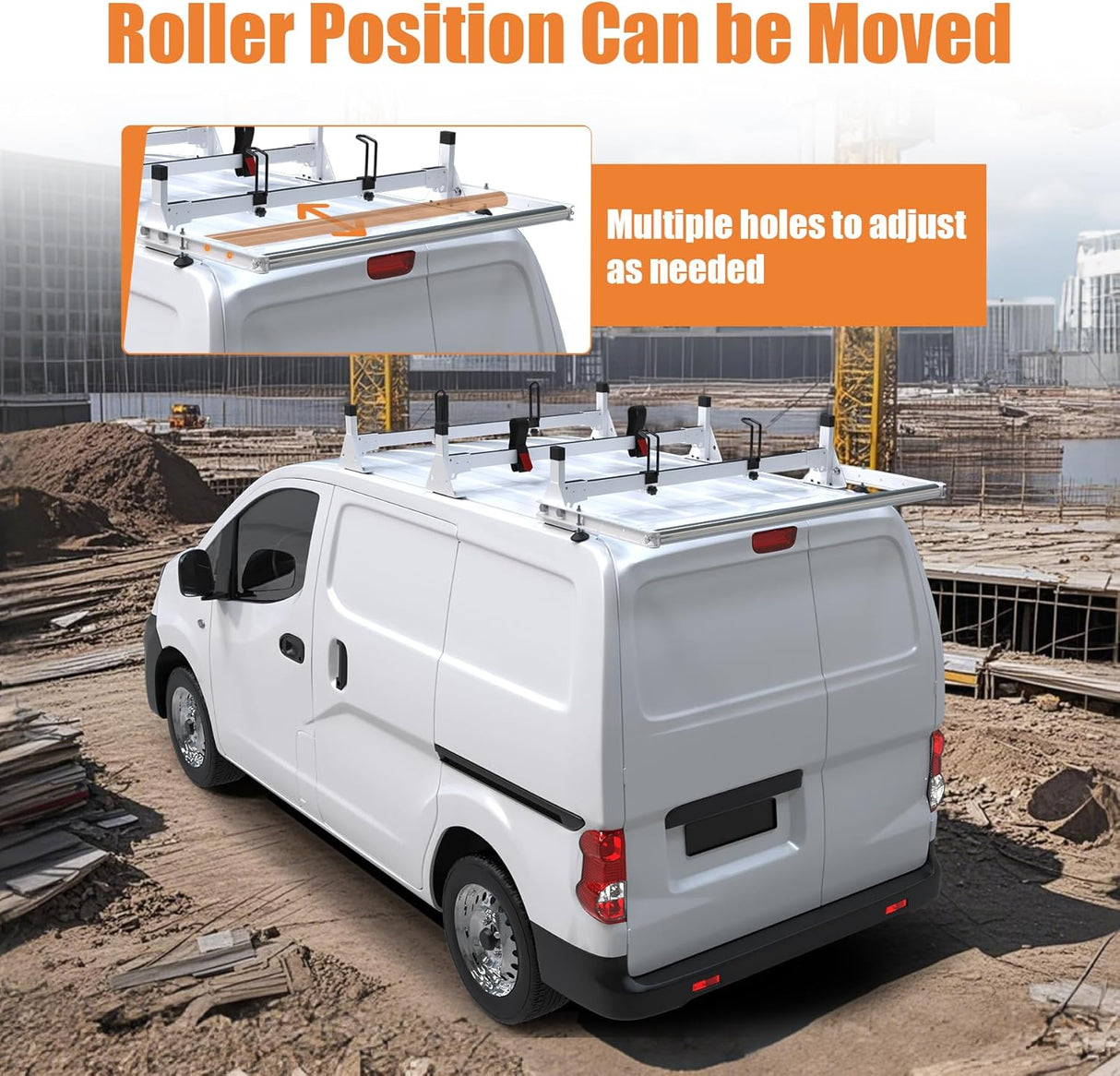 MELIPRON Steel Van Roof Rack Fit for Nissan NV200-3