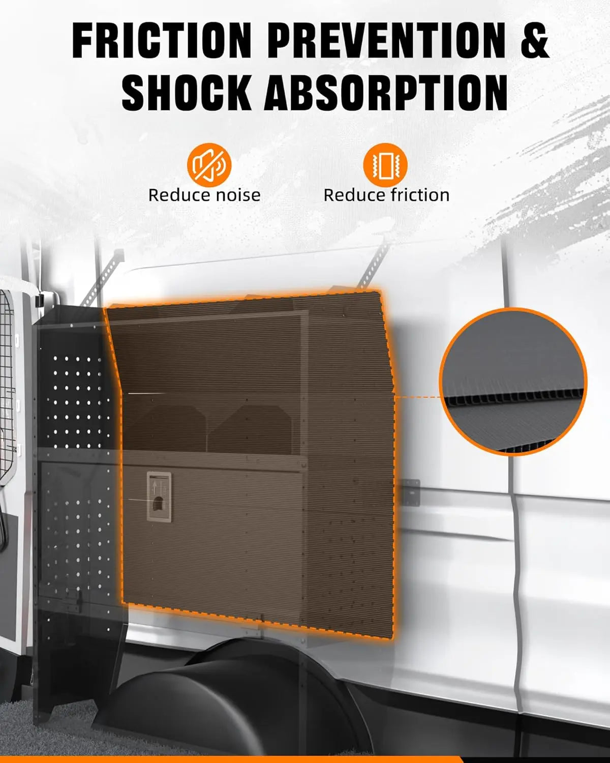 Cargo Van Shelves with Lockable Door Kits-3