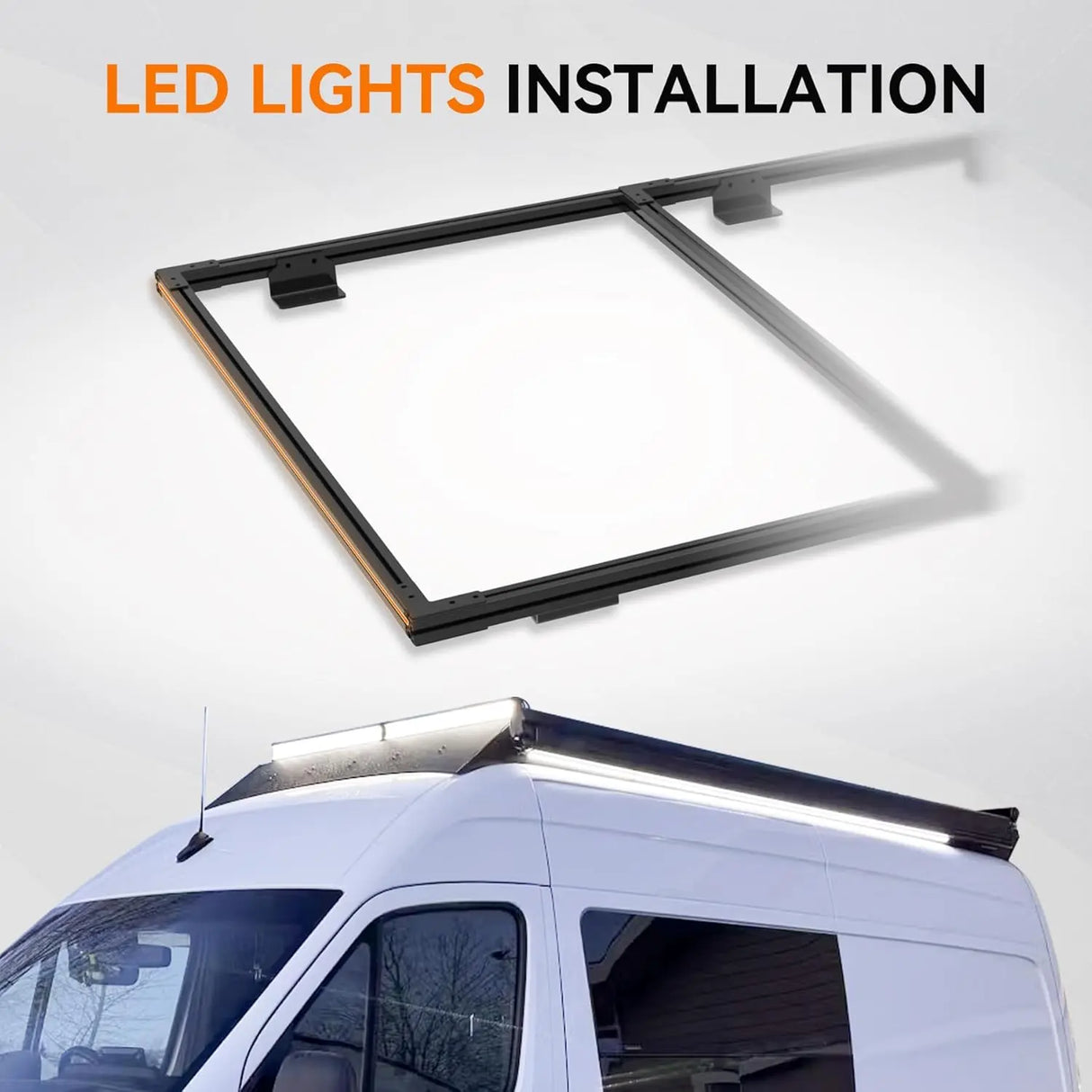 Van Roof Ladder Rack for Ford Transit 148"-15