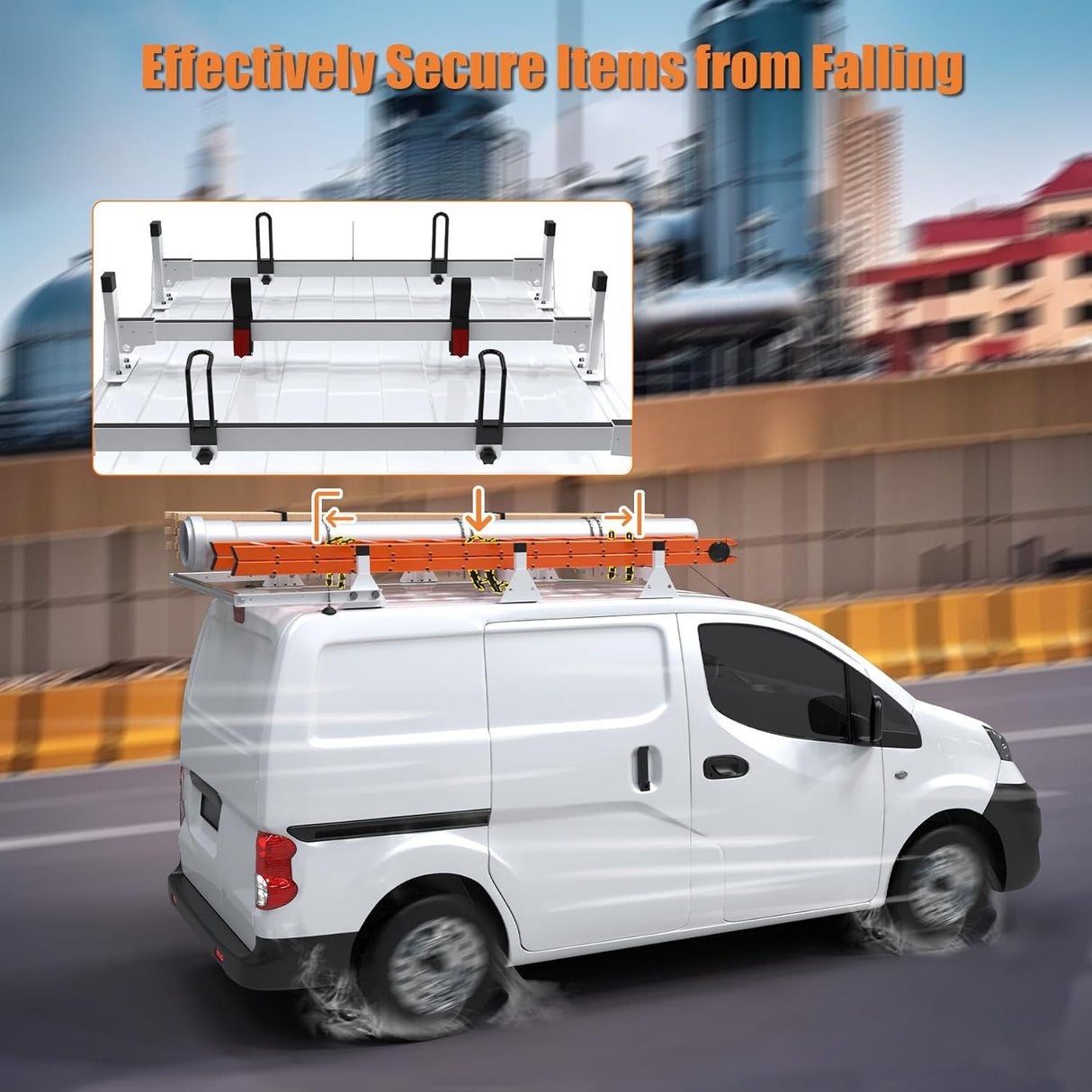 MELIPRON Steel Van Roof Rack Fit for Nissan NV200-5