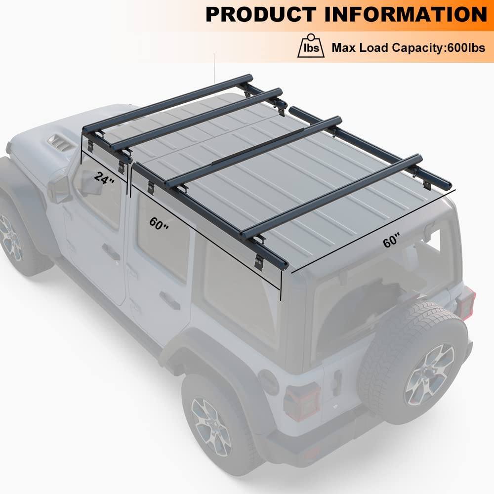Roof Ladder Rack Fit for Jeep Wrangler JL 4-Door - MELIPRON
