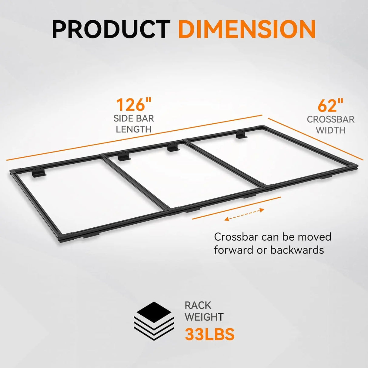 Van Roof Ladder Rack for Ford Transit 148"-16