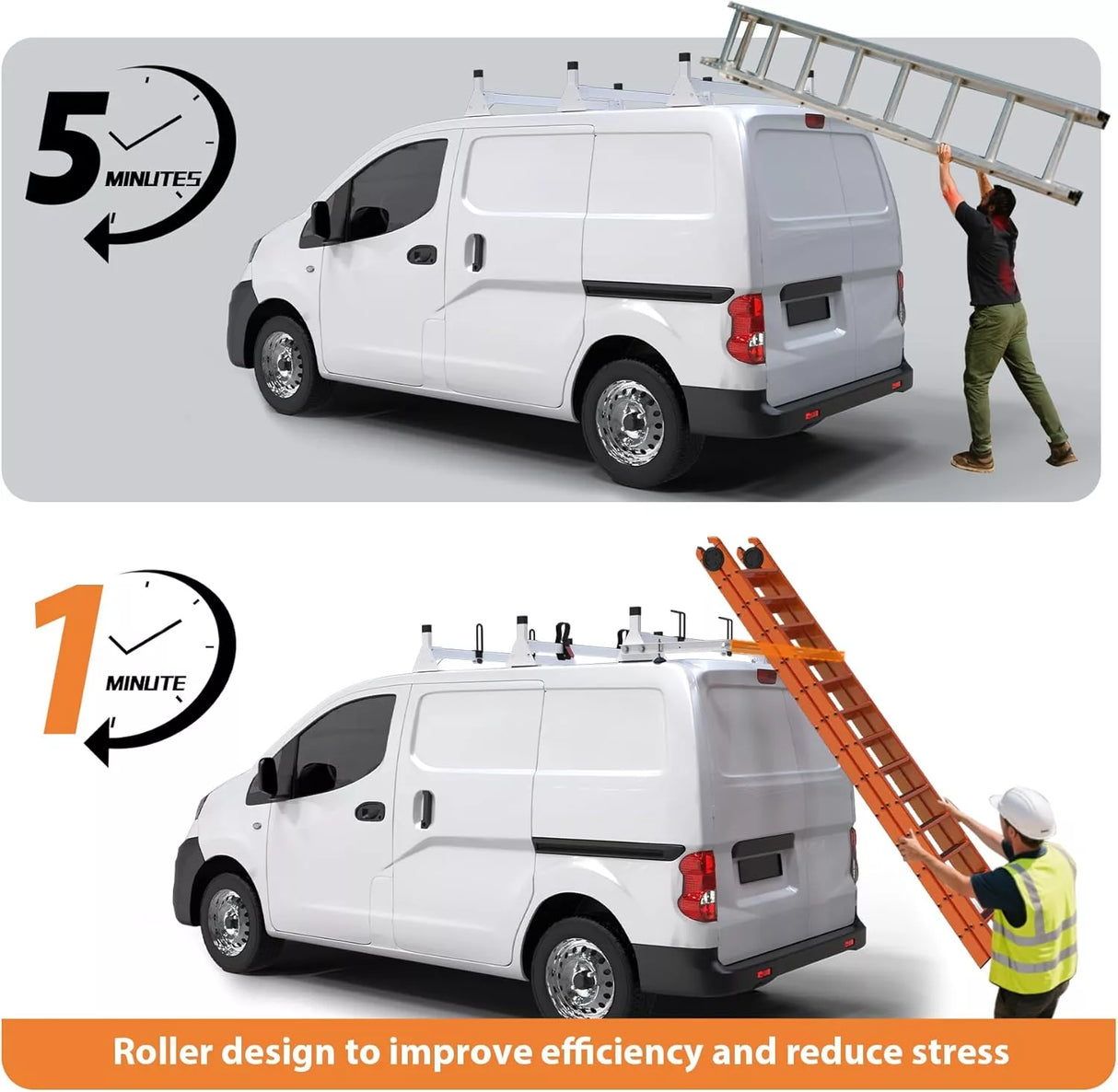 MELIPRON Steel Van Roof Rack Fit for Nissan NV200-2