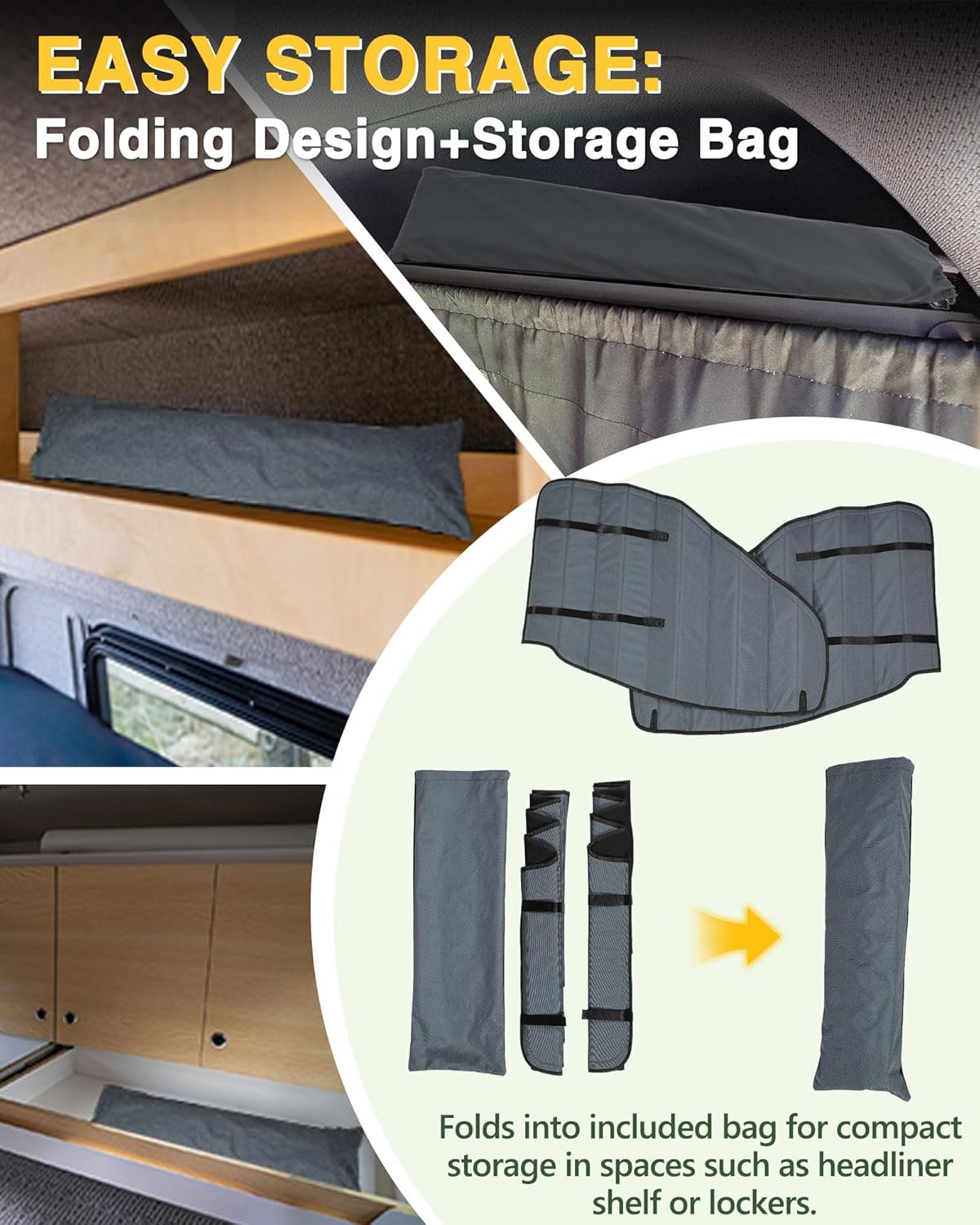 Insulated Blackout Van Window Covers for Ford Transit 150 250 350 - MELIPRON