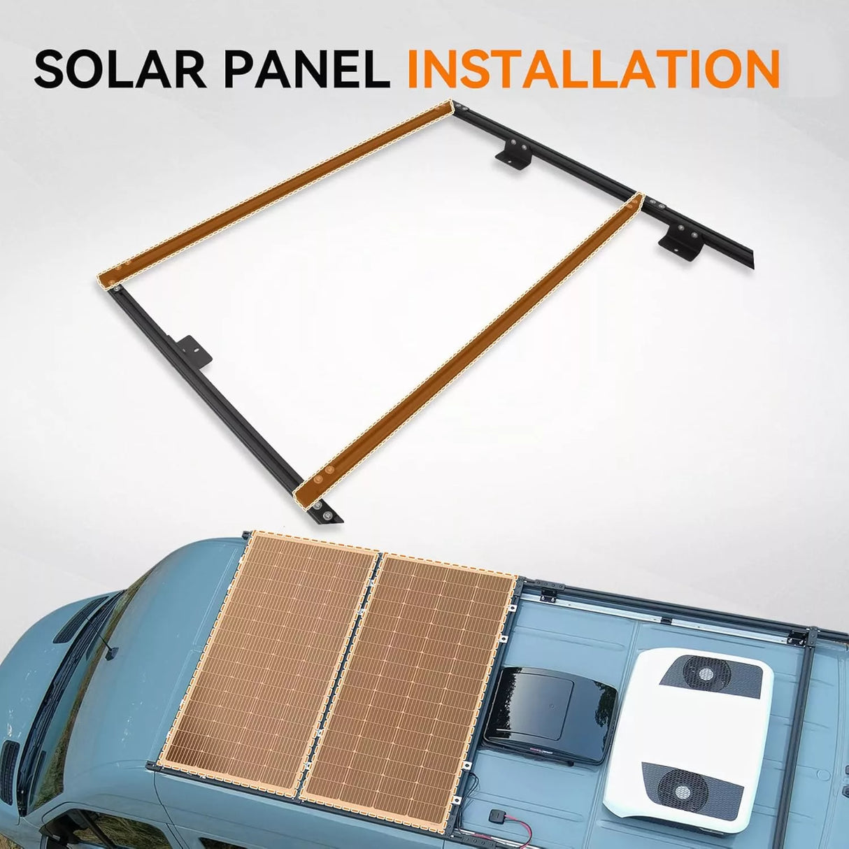 Van Roof Ladder Rack for Ford Transit 148"-3-13