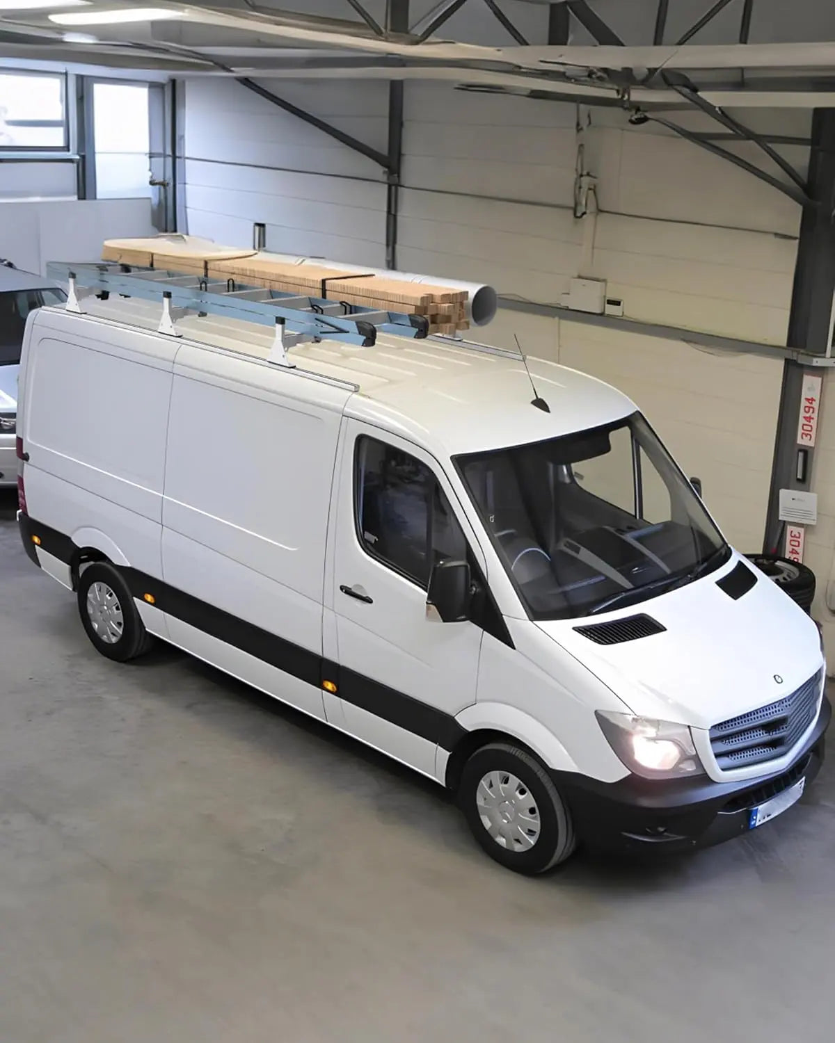 3 Crossbars Van Roof Ladder Racks for Sprinter Low Roof 144"/170"/170" - MELIPRON