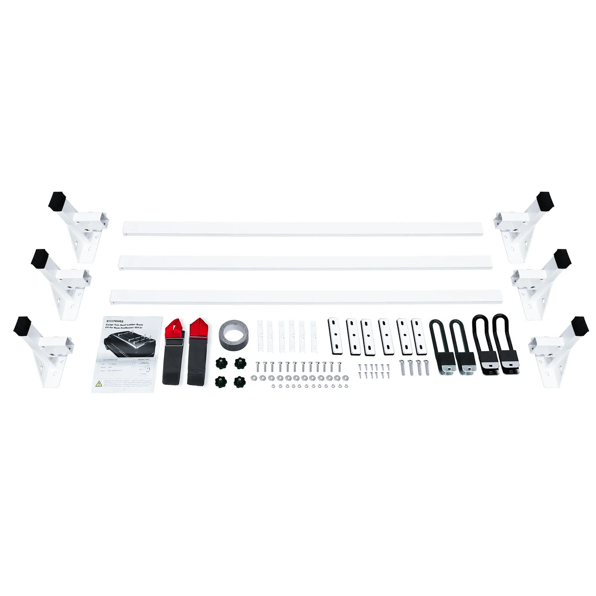 Melipron Van Roof Ladder Racks Fit for RAM ProMaster 2013-On-10