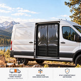 MELIPRON Insulated Side Door Chill Curtain for 2015-2026 Ford Transit Medium & High Roof