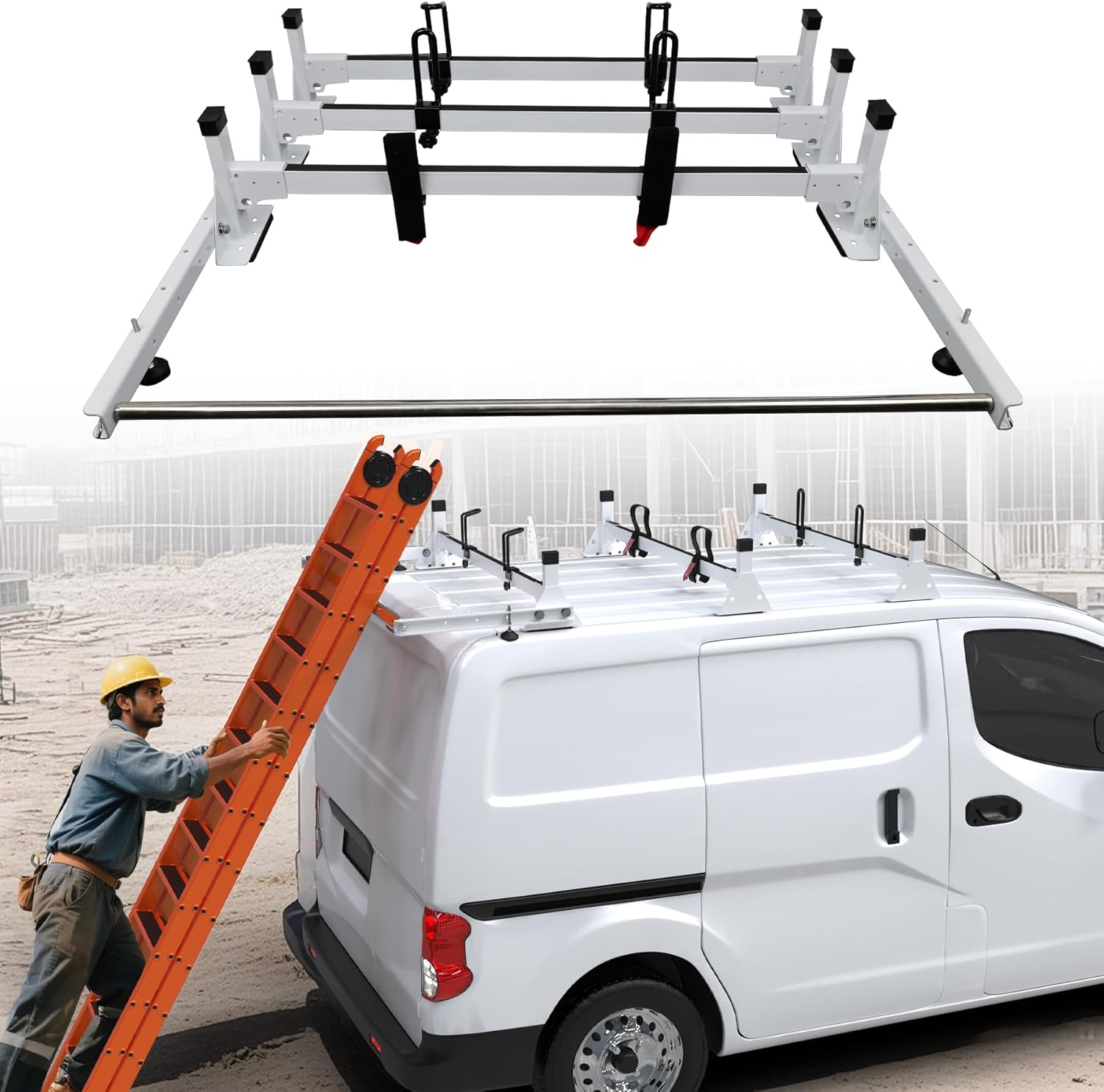 MELIPRON Steel Van Roof Rack Fit for Nissan NV200, Chevy City