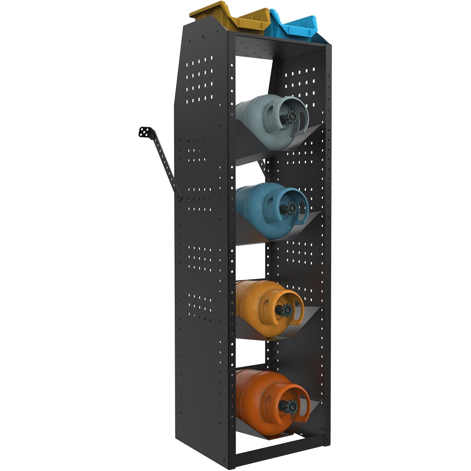 MELIPRON Van Refrigerant Tank Rack Steel Freon Tank Holder for