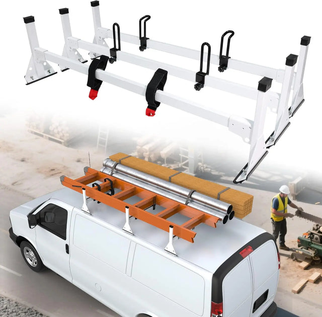 MELIPRON 800LBS Van Roof Rack Fit for Chevy Express 1500/2500/3500