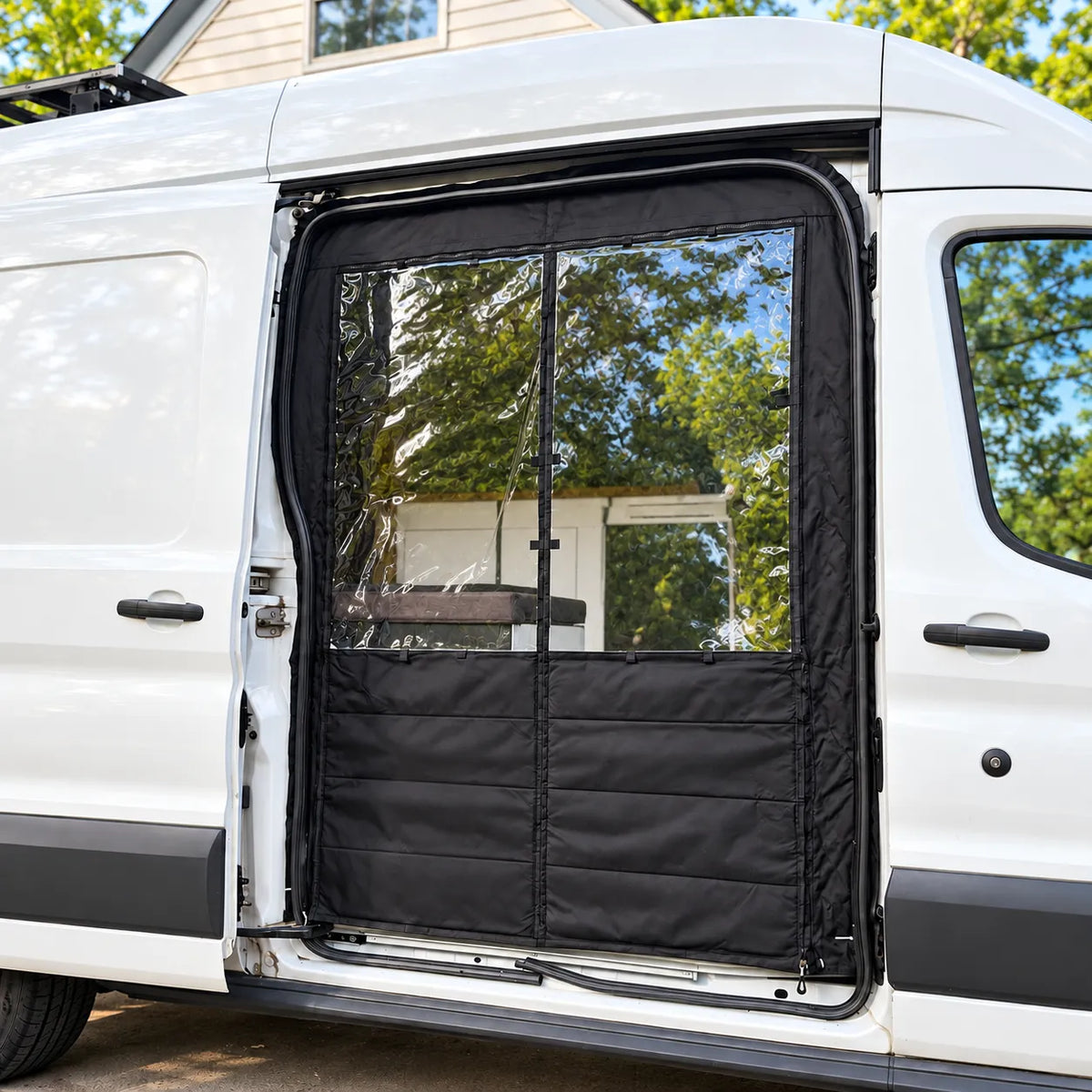 MELIPRON Insulated Side Door Chill Curtain for 2015-2026 Ford Transit Medium & High Roof