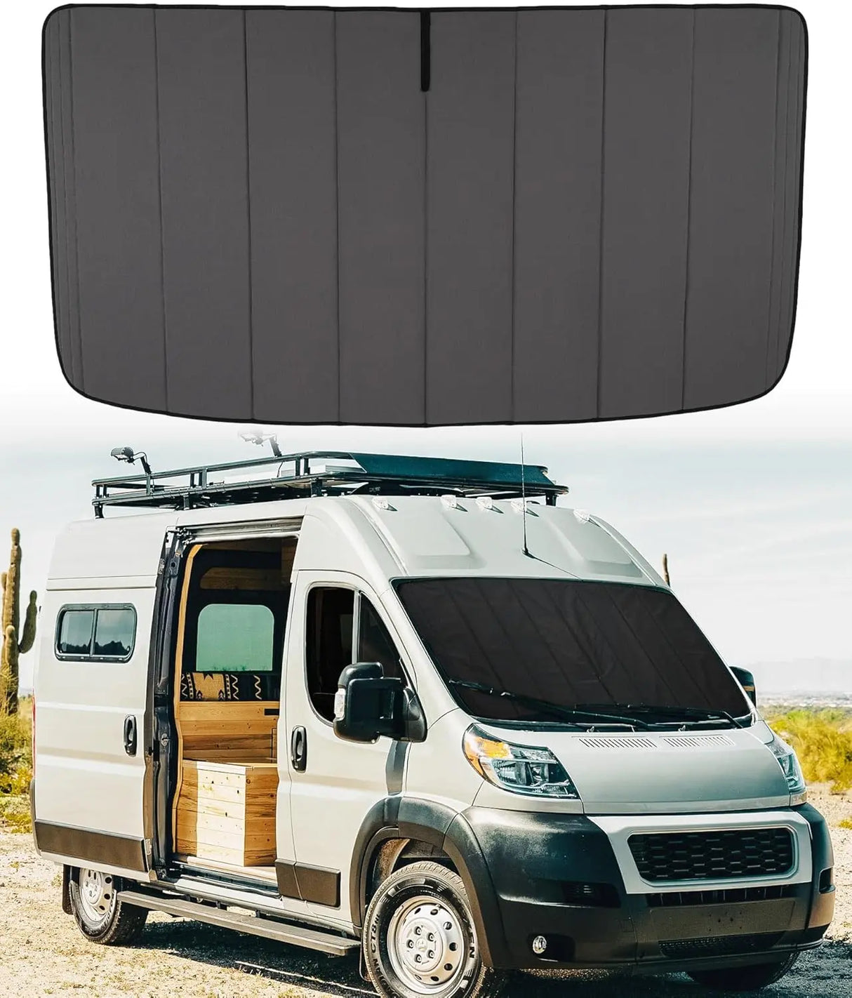 Insulated Blackout Van Windshield Covers for RAM Promaster - MELIPRON