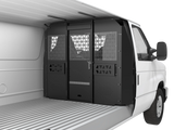 Melipron Van Bulkhead Partition for 1996-2014 Ford Econoline with Flush-Mount Locking Latch