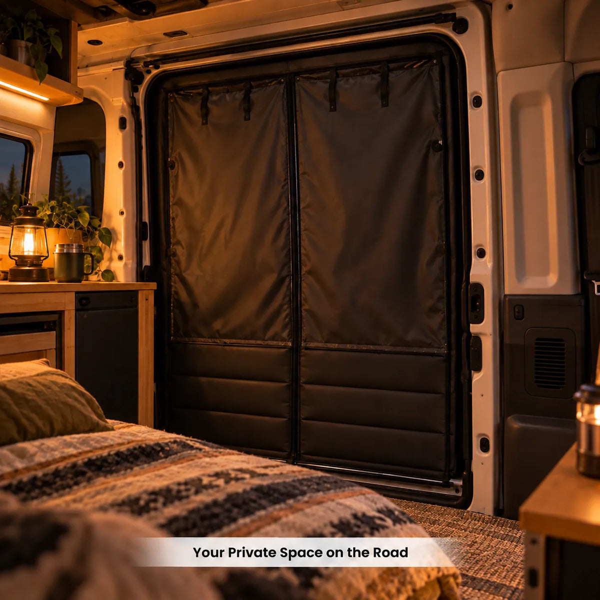 MELIPRON Insulated Side Door Chill Curtain for 2015-2026 Ford Transit Medium & High Roof