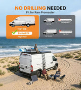 Melipron Aluminum Van Roof Rack for RAM ProMaster 159" High Roof