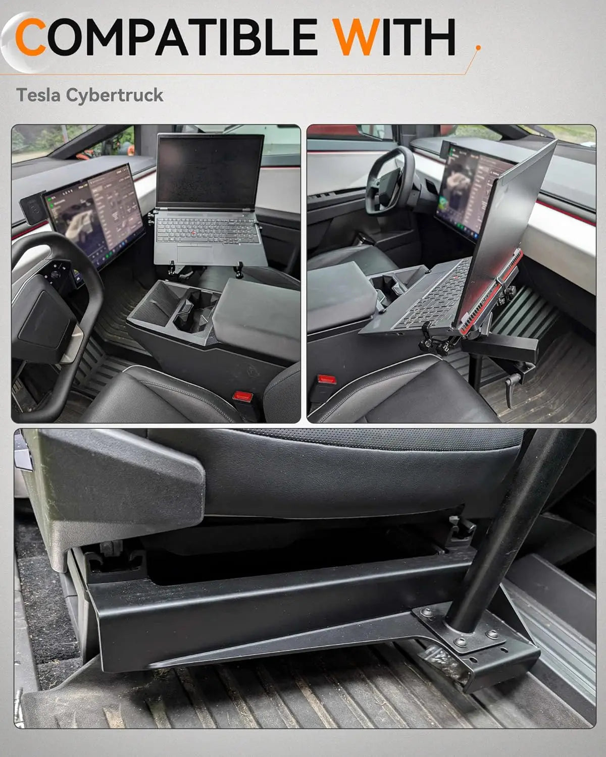 Vehicle Laptop Mount for Tesla Cybertruck - MELIPRON