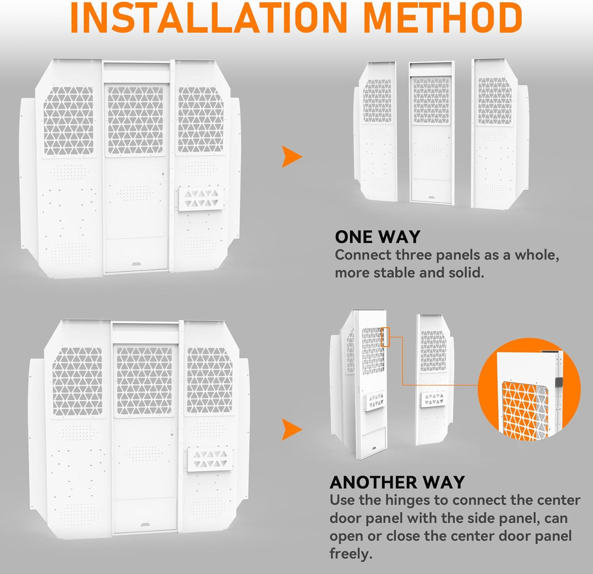 Van Safety Partition Bulkhead Fit For Ford Transit Mid-Roof - MELIPRON