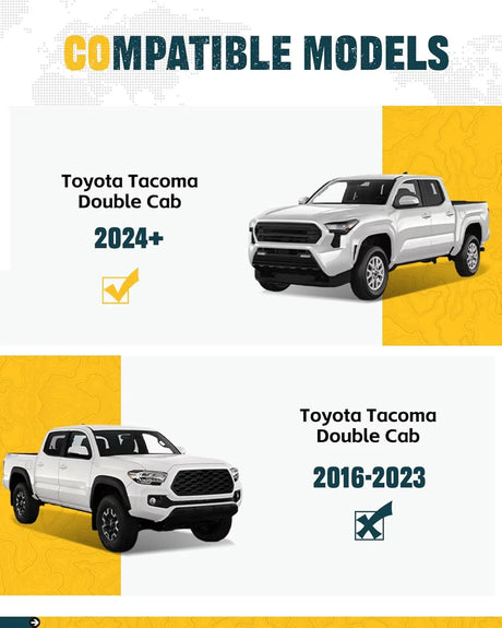 Running Boards for 2024 2025 Toyota Tacoma Double Cab - MELIPRON