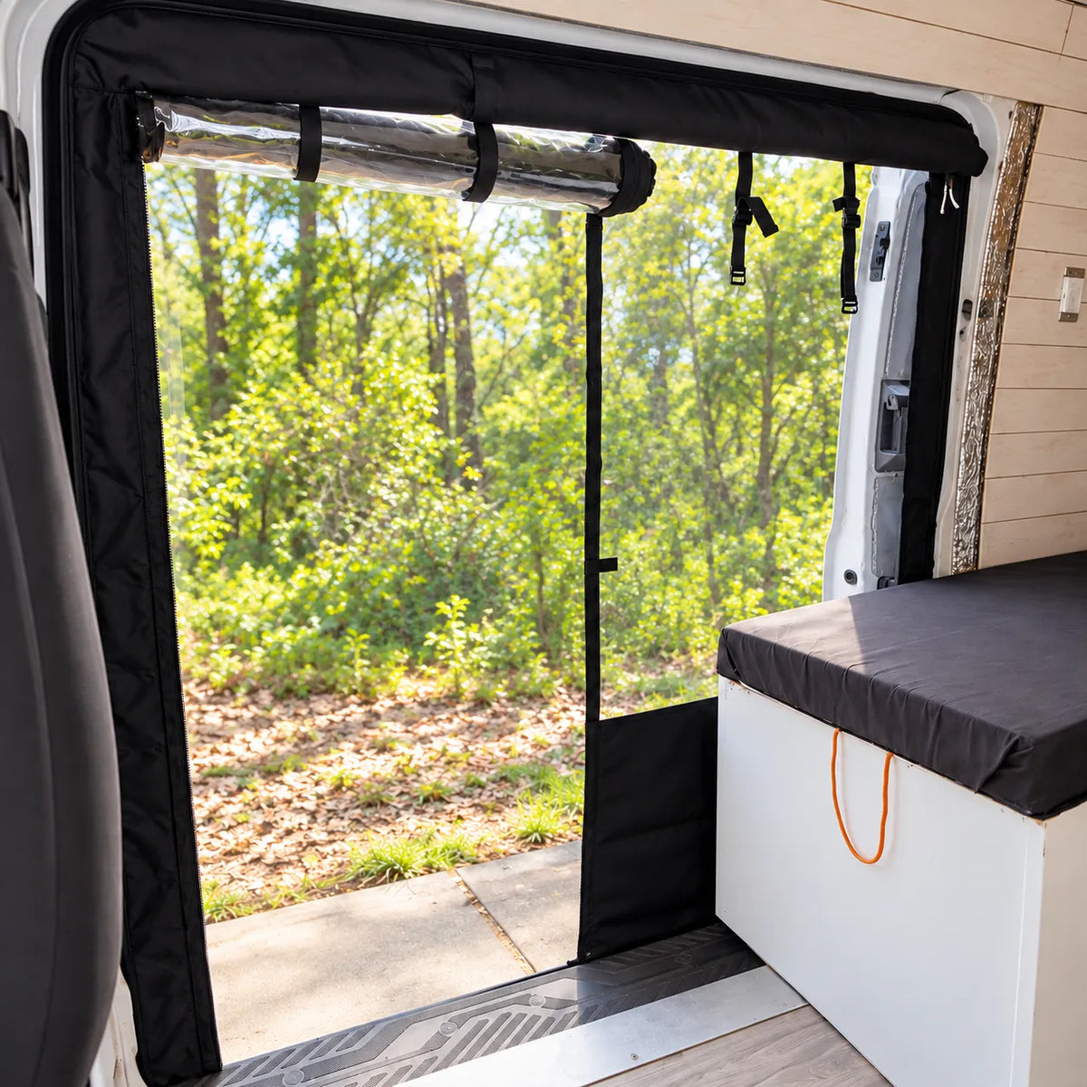 MELIPRON Insulated Side Door Chill Curtain for 2015-2026 Ford Transit Medium & High Roof