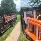 2x Aluminum Side Mount Trailer Ladder Rack - MELIPRON