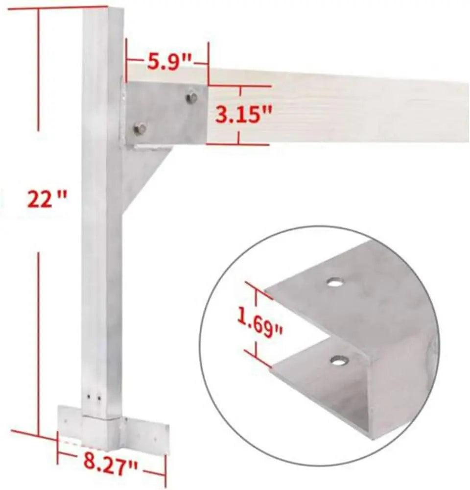 Aluminum Enclosed Trailer Roof Ladder Rack - MELIPRON