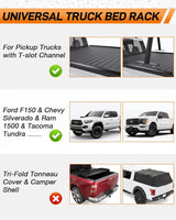 Aluminum Truck Bed Rack with Ladder Stops - MELIPRON