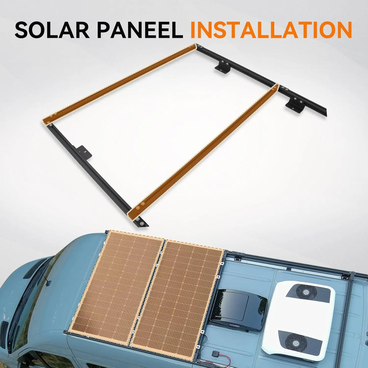 Van Roof Ladder Rack for Ford Transit 148"-3-13