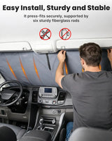 Magnetic Front Windshield Cover for Mercedes-Benz Sprinter Van NCV3/VS30 2007- on - MELIPRON