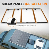Van Roof Rack Pro for Ford Transit 148" for Solar Panels Installation - MELIPRON