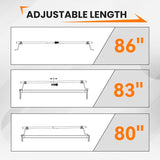 MELIPRON Adjustable Camper Trailer Rack Roof Ladder Rack Steel Square Crossbar for Pop Up Camper Universal Trailers-10