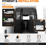 MELIPRON Steel Van Partition for Nissan NV High Roof with Locking Hinged Door & Acrylic Window -3