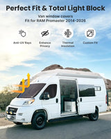 Insulated Blackout Van Windshield Covers for RAM Promaster - 2