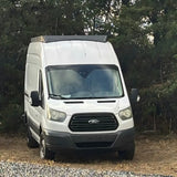 MELIPRON Aluminum Van Roof Rack Pro for Ford Transit 148" Mid Roof with Wind Fairing