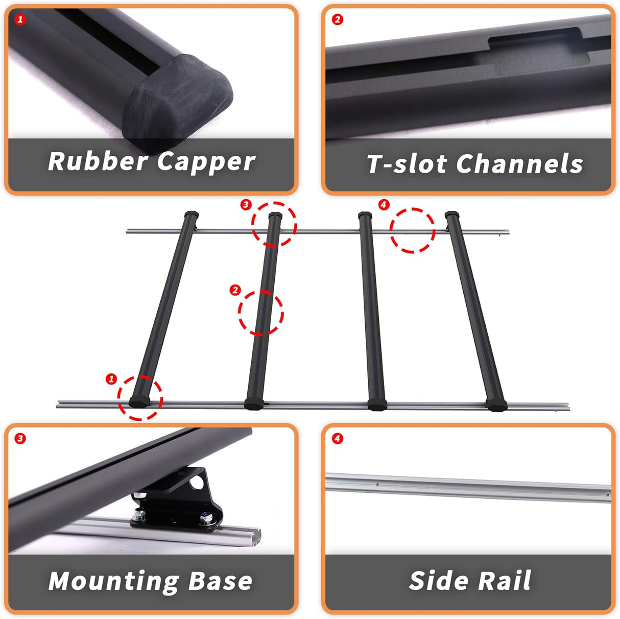 Roof Ladder Rack W/Side Rails for 2007-On Sprinter - MELIPRON