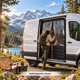 MELIPRON Insulated Side Door Chill Curtain for 2015-2026 Ford Transit Medium & High Roof