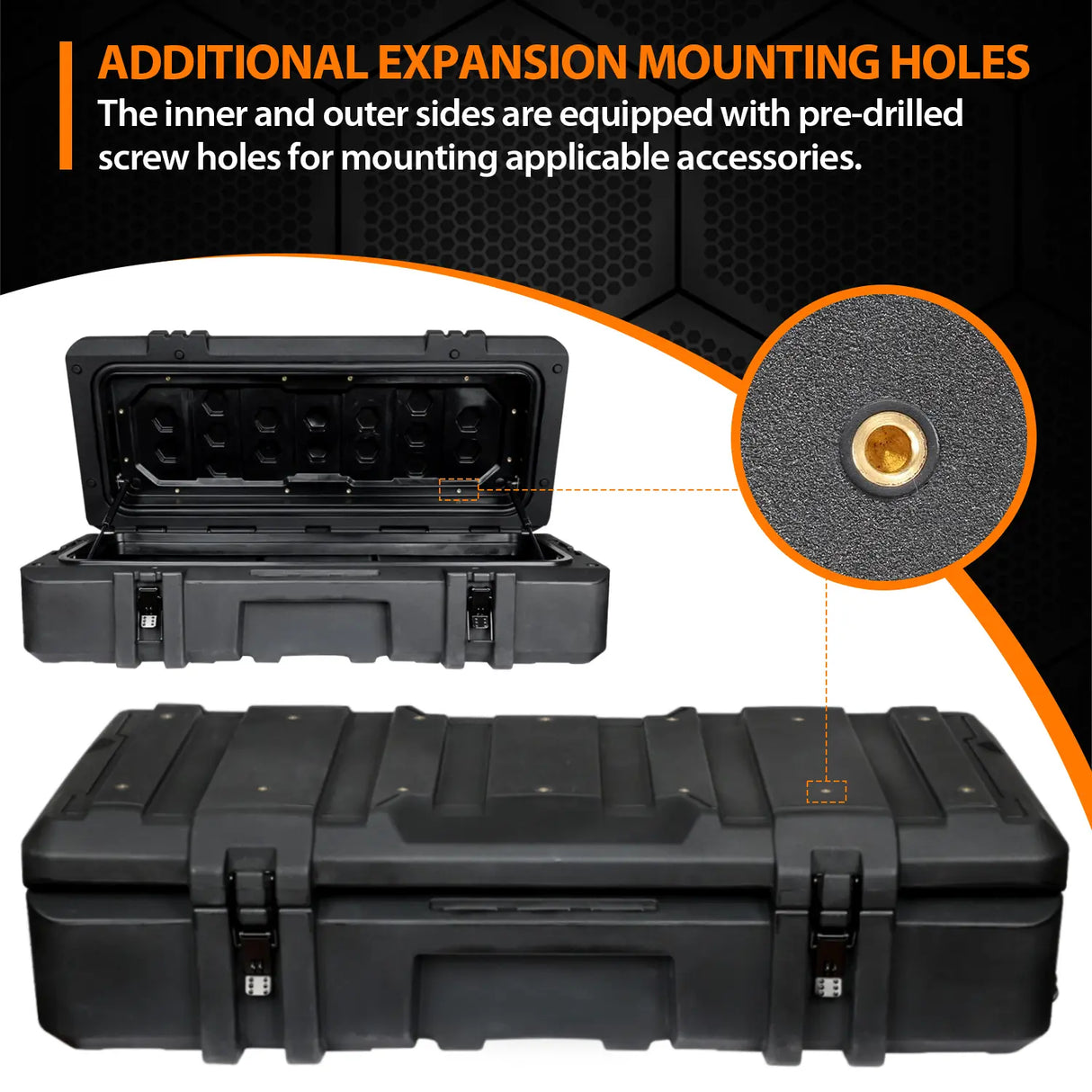 MELIPRON MGS Cargo Case with Molle Panel,Travel Assist Tires - MELIPRON
