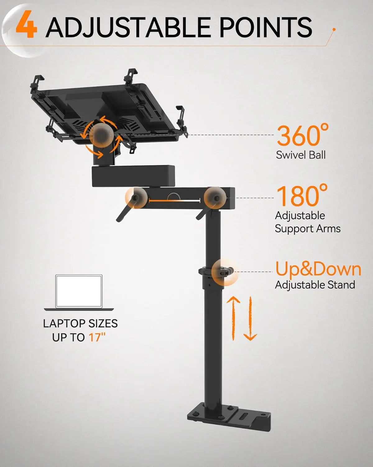 Vehicle Laptop Mount for Tesla Cybertruck - MELIPRON