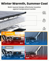 Insulated Blackout Van Windshield Covers for RAM Promaster - 4
