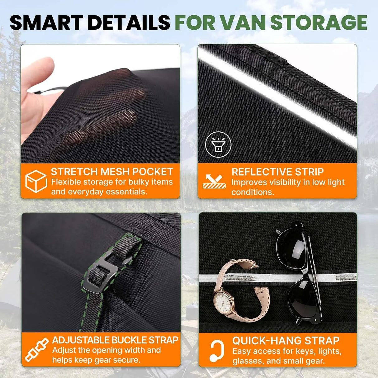Melipron Rear Door Upper Storage Panels for Ford Transit High Roof 2015-2026 – Pair -5