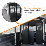 Van Black Partition Bulkhead Fit For Ford Transit Mid-Roof-10