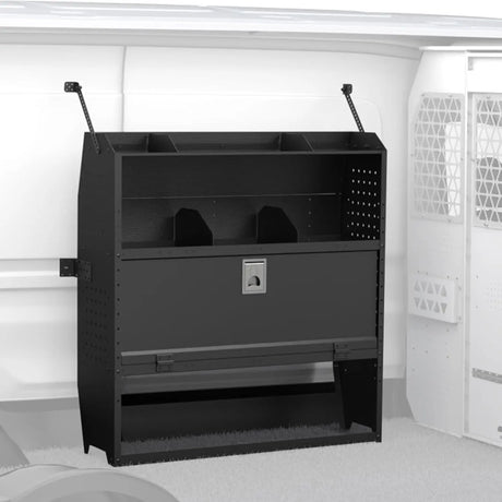 Commercial Van Shelving with Door Kit, 42''W x 46''H x 13''D -1