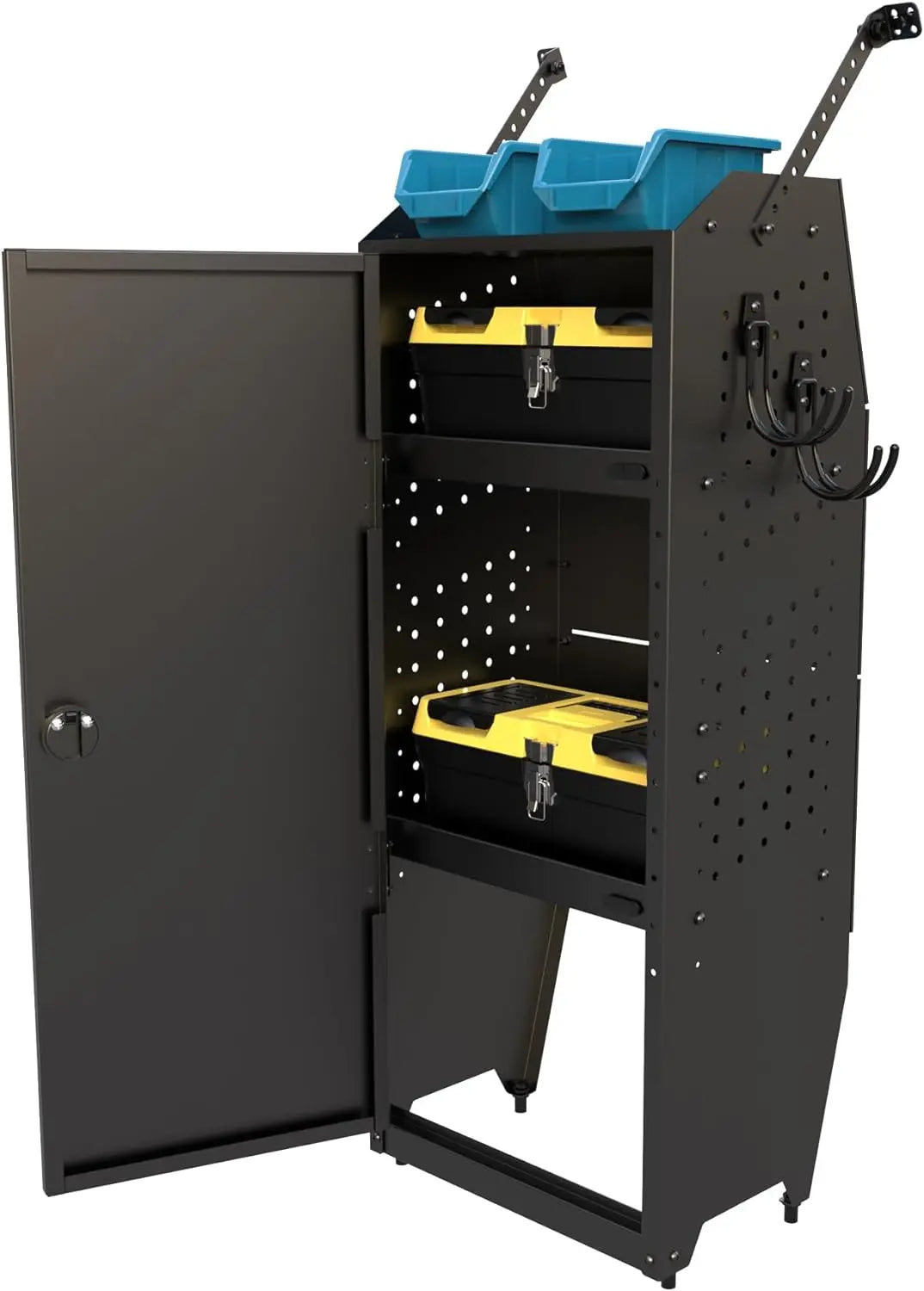 Steel Cargo Van Shelving Storage Lockable Tool Cabinet with 2PCS