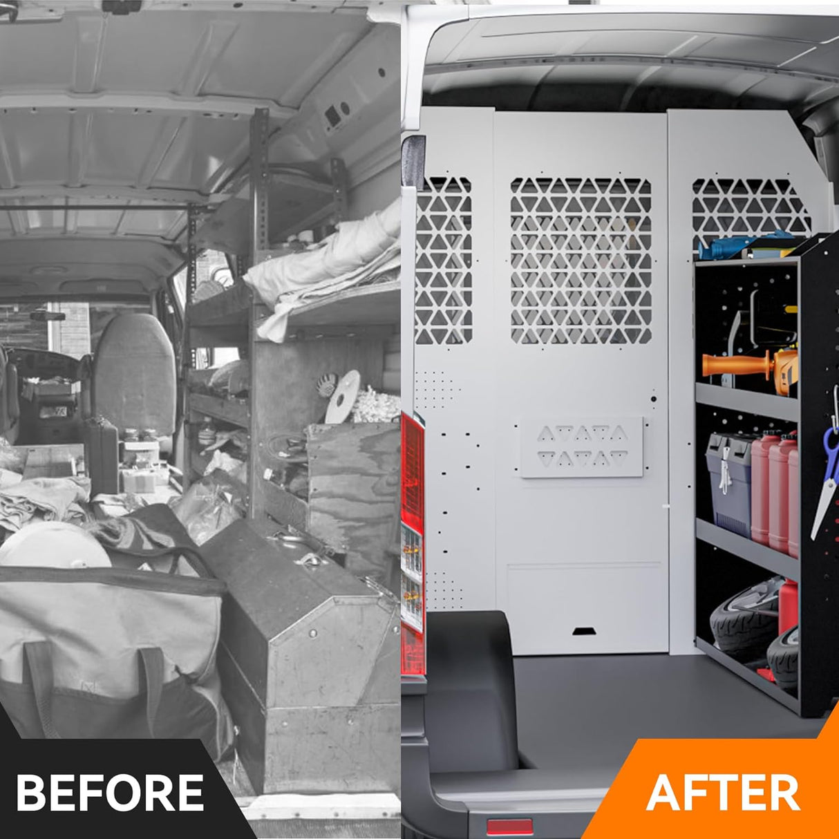 Van Safety Partition Bulkhead Fit For Ford Transit Mid-Roof - MELIPRON