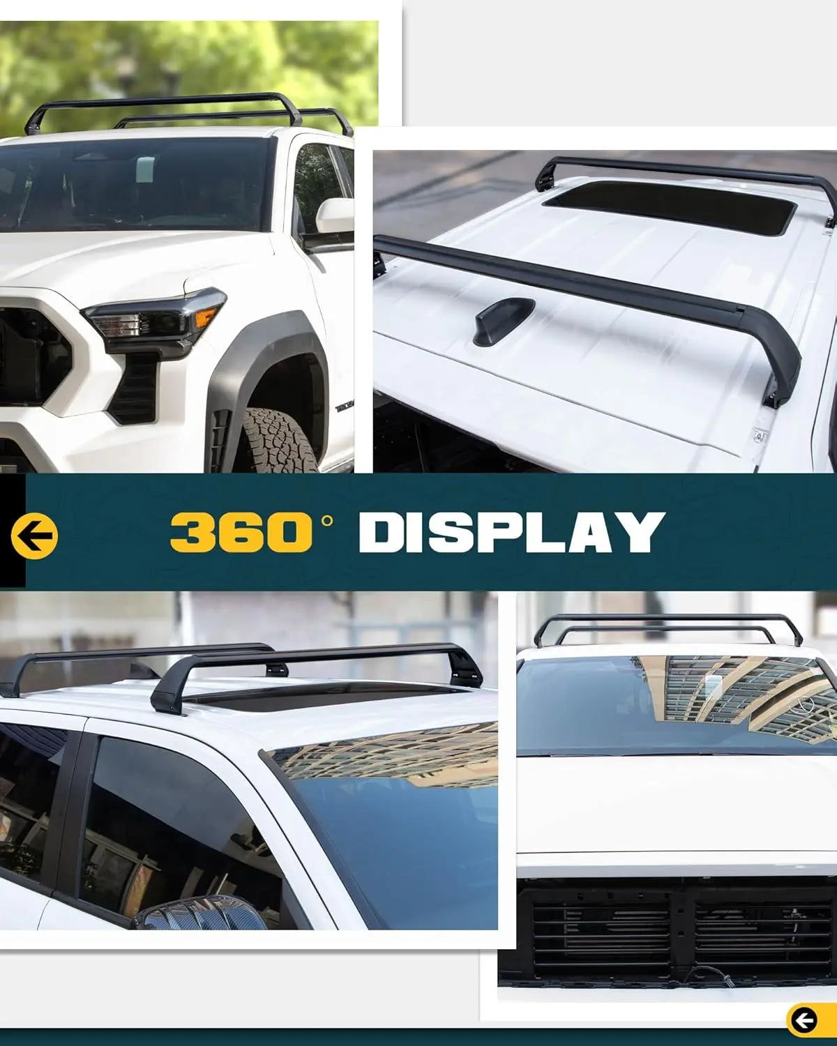 Roof Rack Cross Bars for Toyota Tacoma 2024 2025 Double Cab - MELIPRON