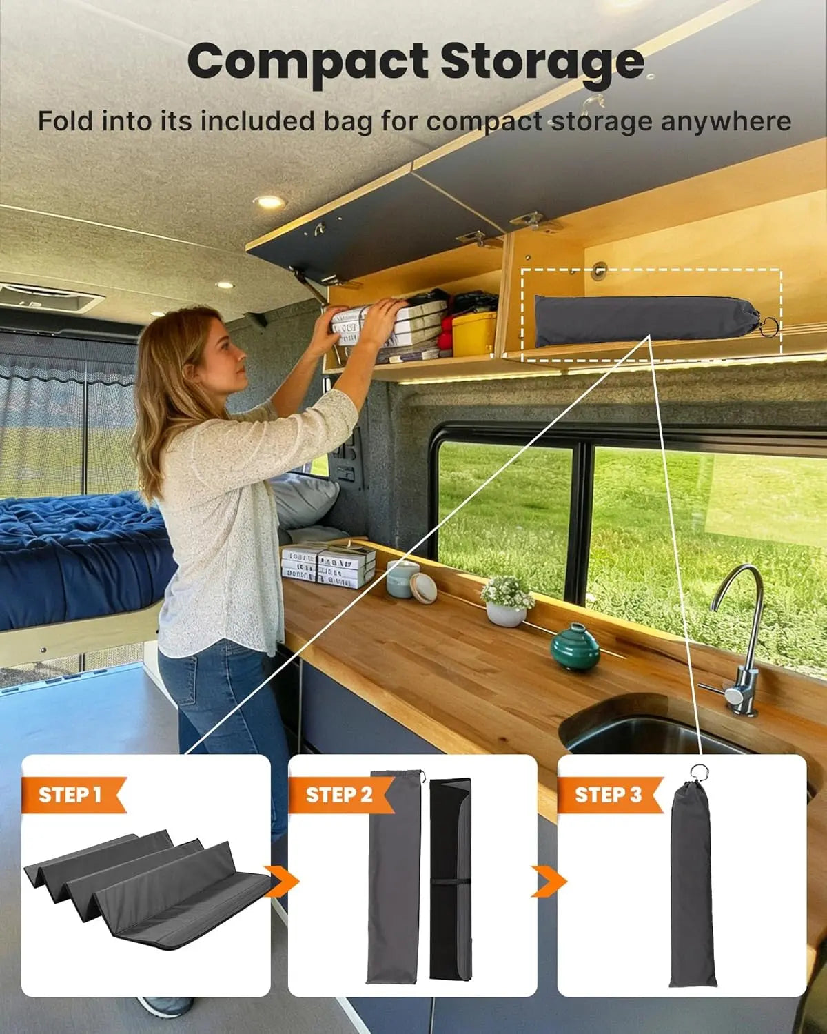 Insulated Blackout Van Windshield Covers for RAM Promaster - 5