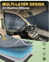Insulated Blackout Van Windshield Covers for RAM Promaster - MELIPRON