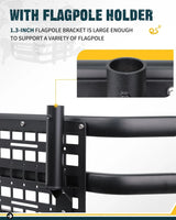 Truck Bed Extender for Toyota Tacoma 2005+ with Molle Panel and Flag Pole Mount - MELIPRON